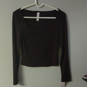Auden Espresso Long Sleeve Tee